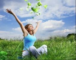 You can get helminths in nature