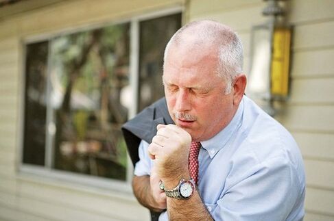 Cough due to parasites in the body