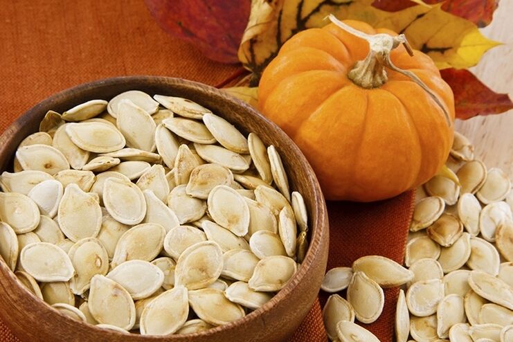 Pumpkin seeds for parasites