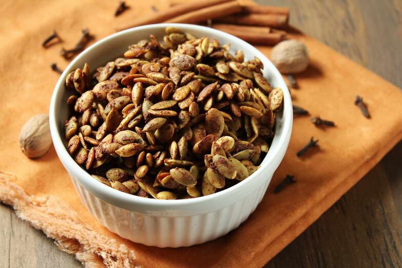 Pumpkin seeds to treat worms can also be used with cocoa
