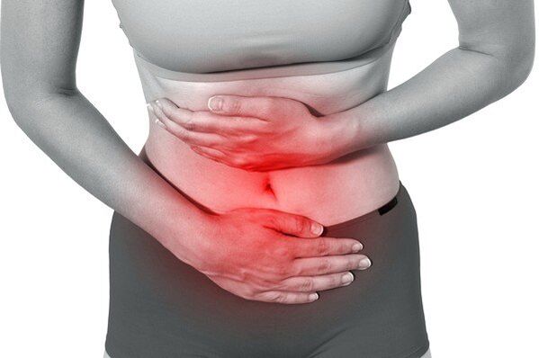 Constant pain or heaviness in the stomach due to worms in the body