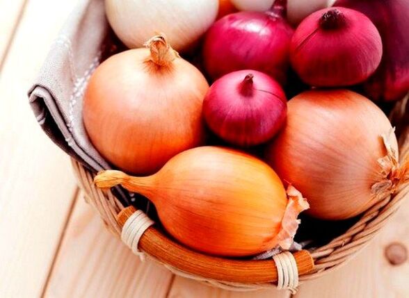 Infusion from onions is used to fight parasites