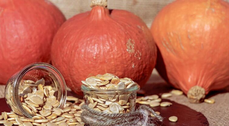 Pumpkin seeds from parasites